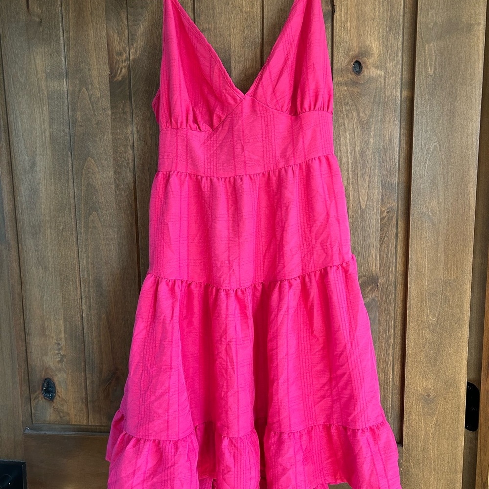 Vibrant Pink Sleeveless Dress